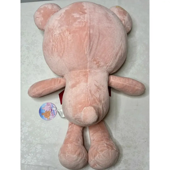 New With Tag! Soft Kawaii Japanese Bear Pink Exclusive Jumbo 24" Round 1 Plush - Picture 2 of 5